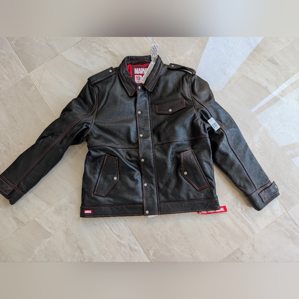 Marvel Black and Red Men's Jacket NWT